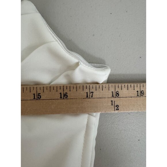 Club L London Bellezza White Bandeau Corset wide leg Jumpsuit sz 10 - Picture 6 of 12
